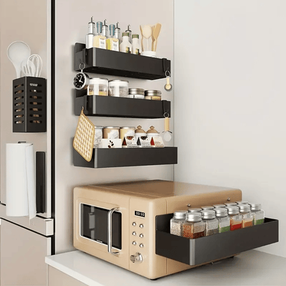🔥Last Day 49% OFF🧲Punch-free Magnetic Storage Rack Organize —— Space-saving Kitchen Organizer🌟