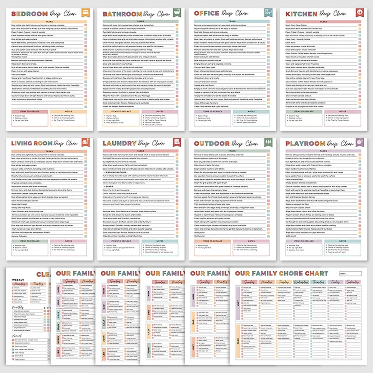 Last Day 49% OFF🔥🔥ADHD Cleaning & Organizing Toolkit - Chore Planner✔