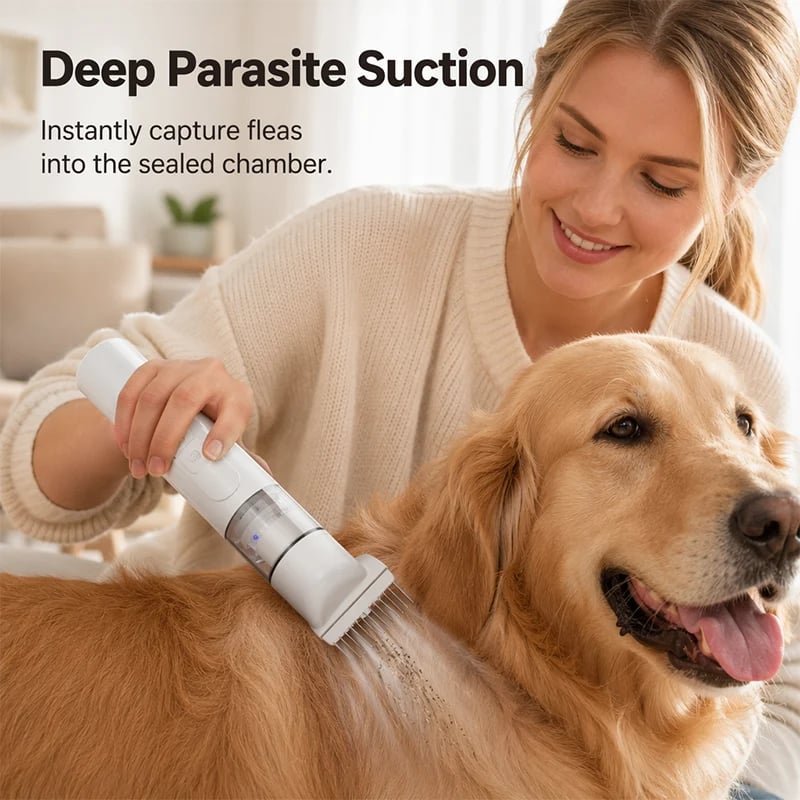 ⏰LIMITED TIME PRICE🔥Electric Pet Grooming Comb🐕Keep your furry friends away from mites, fleas and tangled fur!