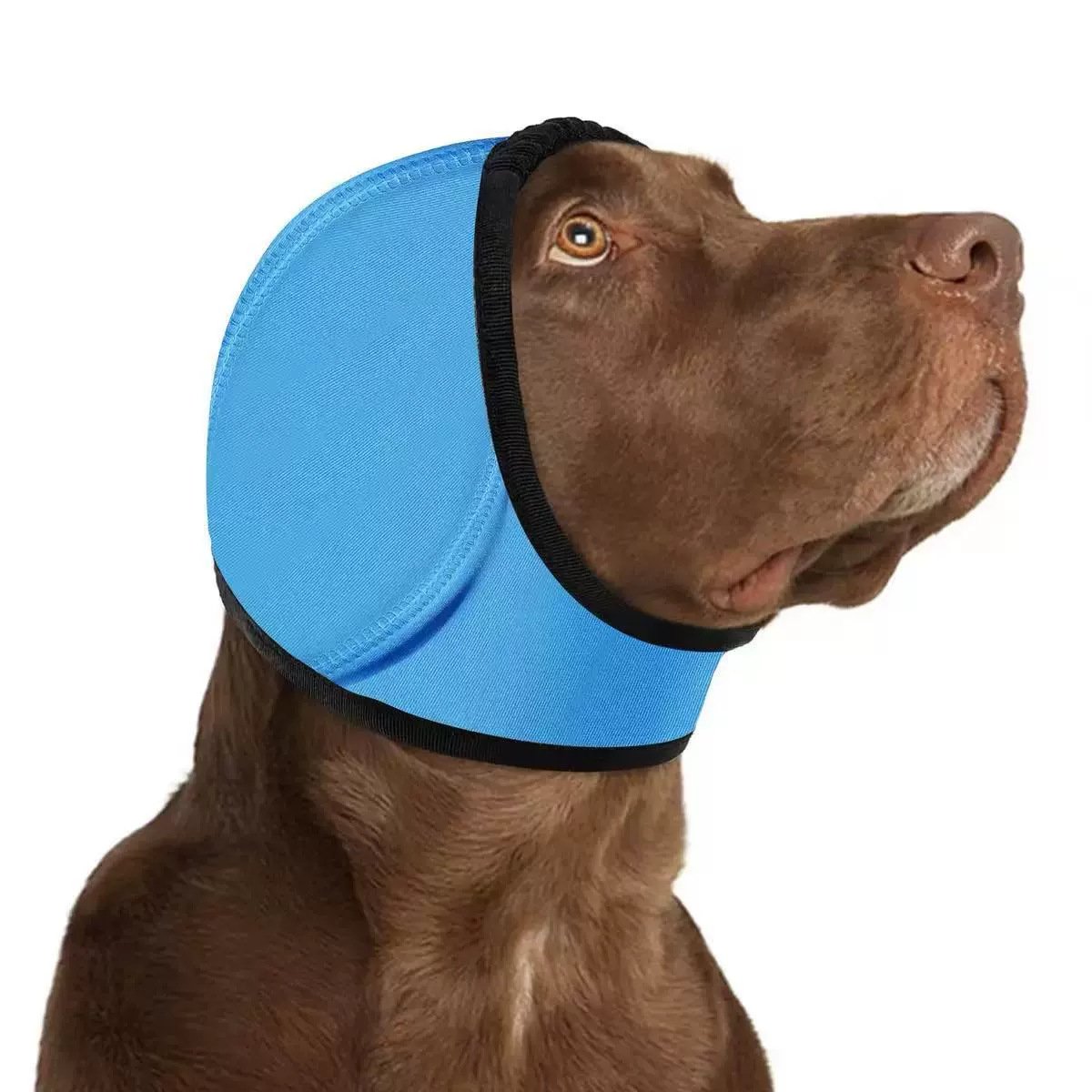 🐶 Dog Calming Hoodie Ear Wraps for Dogs, Waterproof Dogs Swim Cap