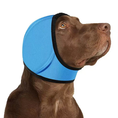 🐶 Dog Calming Hoodie Ear Wraps for Dogs, Waterproof Dogs Swim Cap